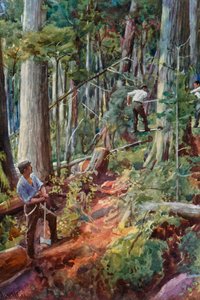 Exploitation forestière en Colombie-Britannique - Harold Copping